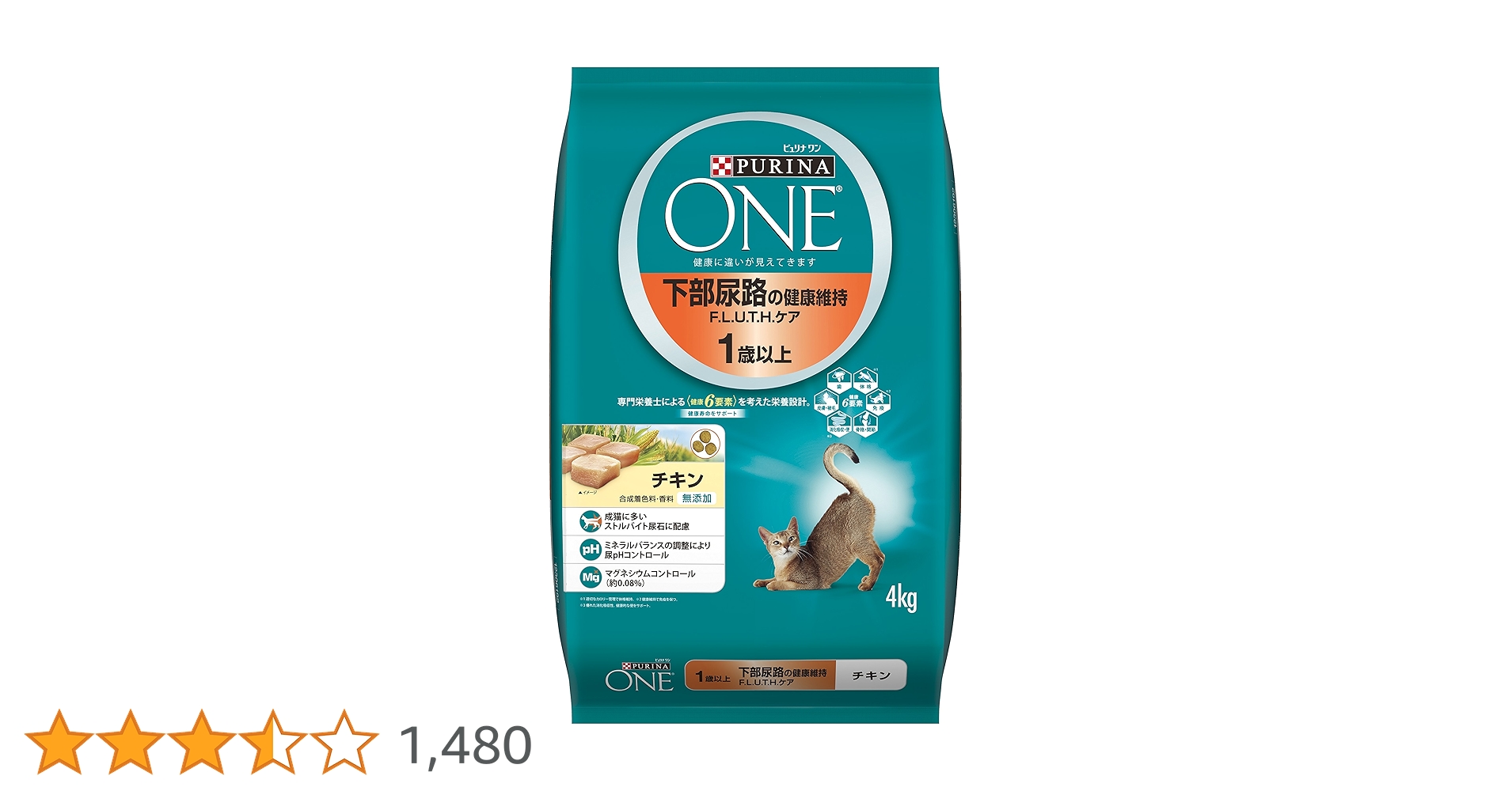 PURINA ONE☆ピュリナワン　下部尿路☆成猫用/大容量3.4kg Amazon.co.jp: ピュリナ ワン キャット 下部尿路の健康維持FLUTH